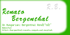 renato bergenthal business card